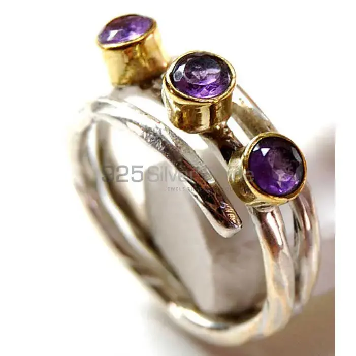 Natural Amethyst Gemstone Rings In 925 Sterling Silver Jewelry 925SR3777_0