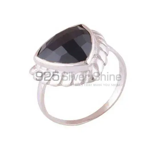Natural Black Onyx Gemstone Rings In 925 Sterling Silver Jewelry 925SR3971_1