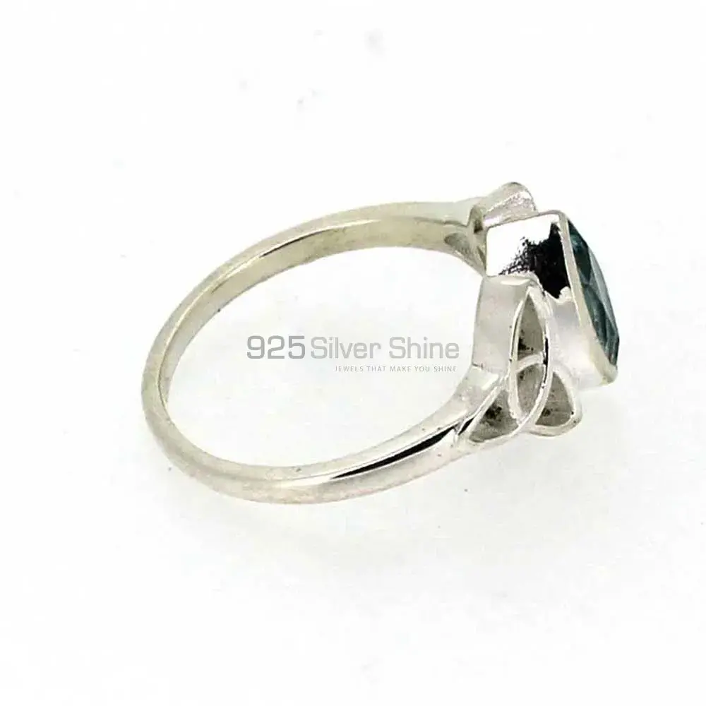Natural Blue Topaz Gemstone Ring In 925 Silver 925SR016_4