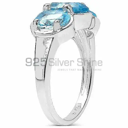 Natural Blue Topaz Gemstone Rings In 925 Sterling Silver Jewelry 925SR3228_1