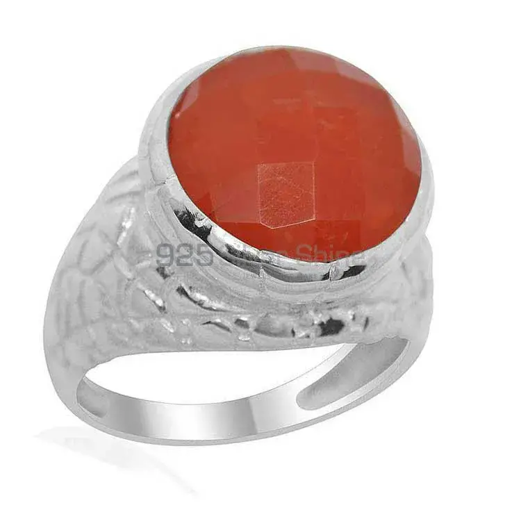 Natural Carnelian Gemstone Rings In 925 Sterling Silver Jewelry 925SR2177_0