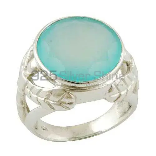 Natural Chalcedony Gemstone Rings In 925 Sterling Silver Jewelry 925SR3547_0