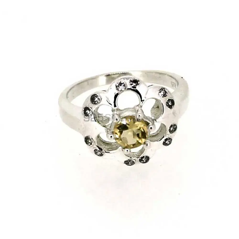 Natural Citrine Sterling Silver Rings 925SR041-2_3