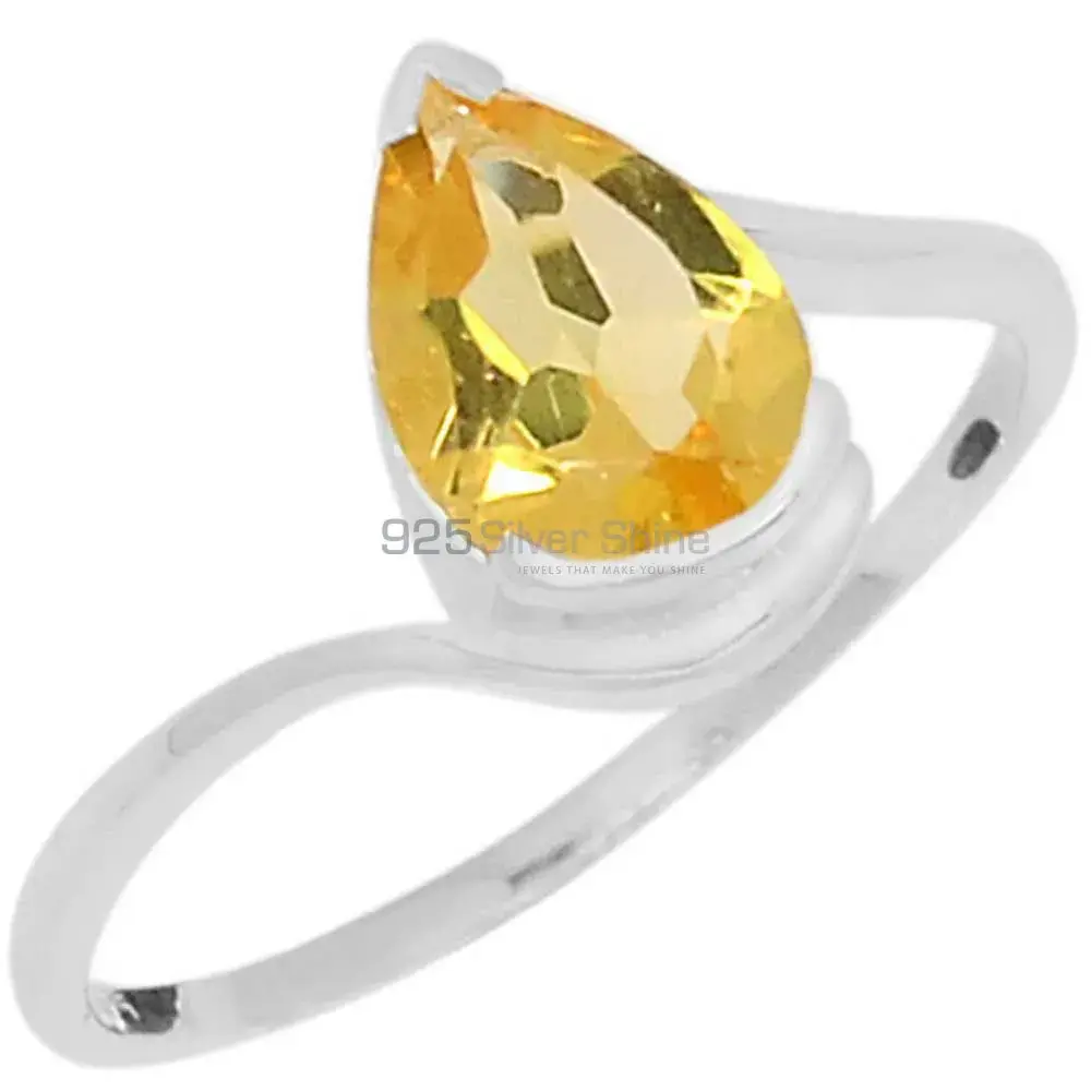 Citrine Cut Stone Sterling Silver Wrap Ring 925SR092-2_0