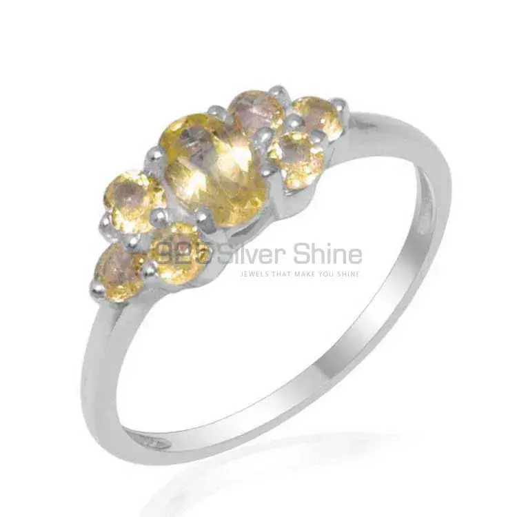 Natural Citrine Gemstone Rings In Fine 925 Sterling Silver 925SR1770_0