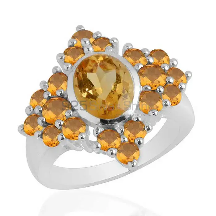 Natural Citrine Gemstone Rings In Fine 925 Sterling Silver 925SR2074_0