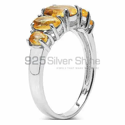 Natural Citrine Gemstone Rings In Fine 925 Sterling Silver 925SR3031_1