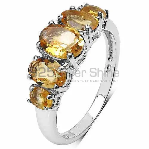 Natural Citrine Gemstone Rings In Fine 925 Sterling Silver 925SR3031_2