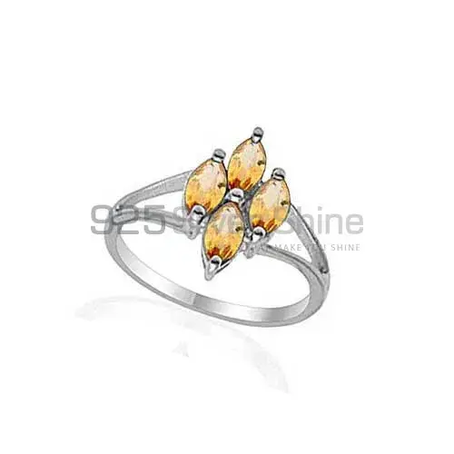 Natural Citrine Gemstone Rings In 925 Sterling Silver Jewelry 925SR2022_0