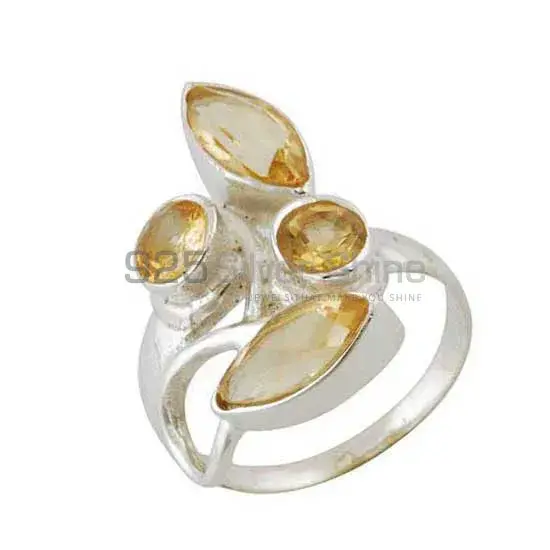 Natural Citrine Gemstone Rings In 925 Sterling Silver Jewelry 925SR3383_1