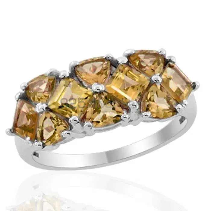 Natural Citrine Gemstone Rings In 925 Sterling Silver Jewelry 925SR1855_1