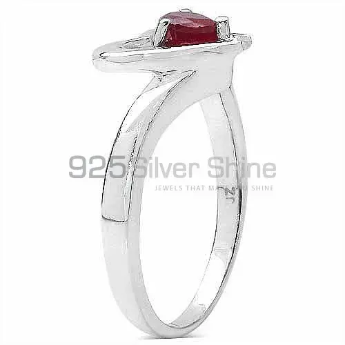 Natural Dyed Ruby Gemstone Rings In 925 Sterling Silver Jewelry 925SR3307_0