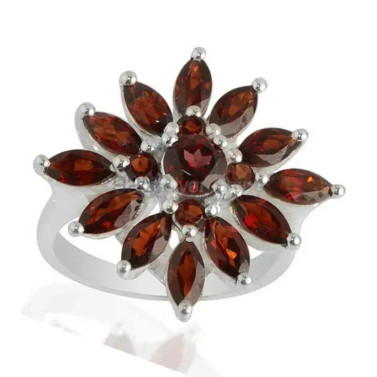 Natural Garnet Gemstone Rings In 925 Sterling Silver 925SR2068_1