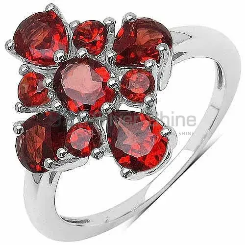Natural Garnet Gemstone Rings In 925 Sterling Silver 925SR3356_0