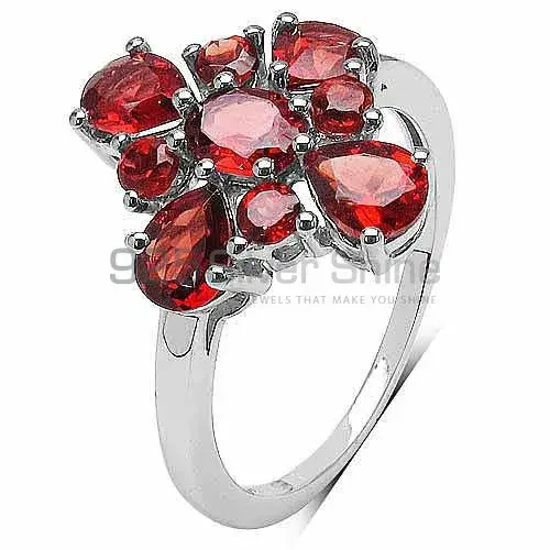 Natural Garnet Gemstone Rings In 925 Sterling Silver 925SR3356_2