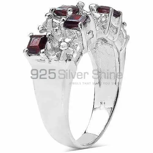 Natural Garnet Gemstone Rings In 925 Sterling Silver Jewelry 925SR3310_1
