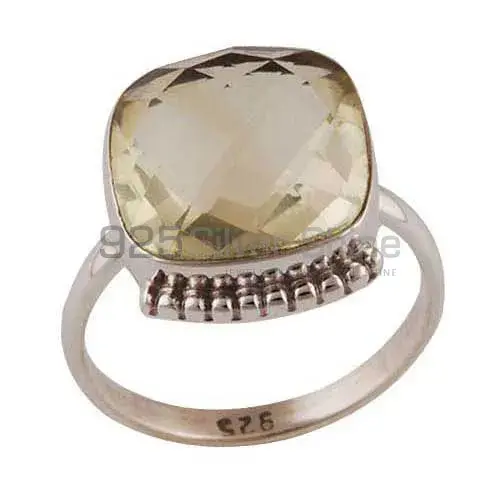 Green Amethyst Gemstone Sterling Silver Rings 925SR4053_0
