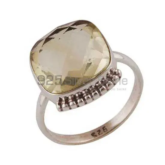 Green Amethyst Gemstone Sterling Silver Rings 925SR4053_1