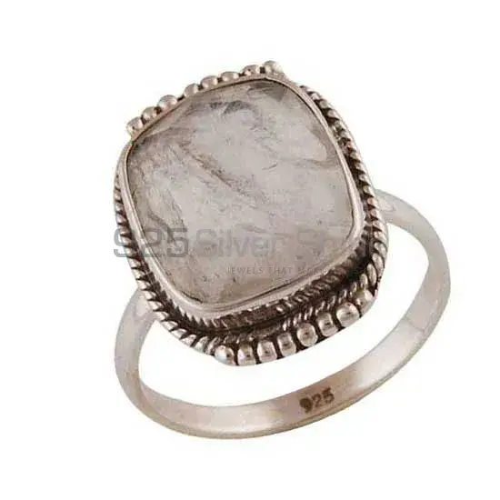 Sterling Silver Green Amethyst Gemstone Women's Rings 925SR4029_1