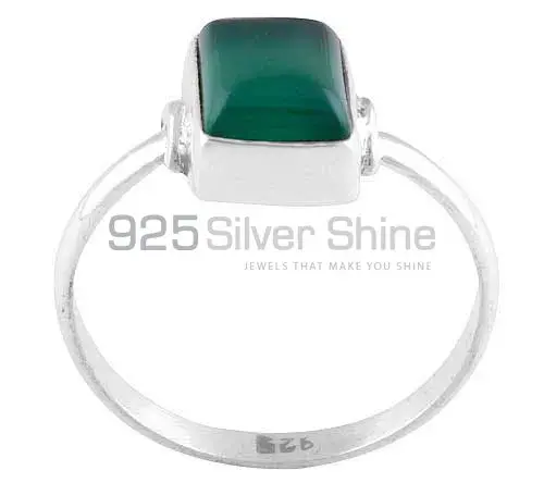 Natural Green Onyx Gemstone Rings In 925 Sterling Silver Jewelry 925SR2818_1