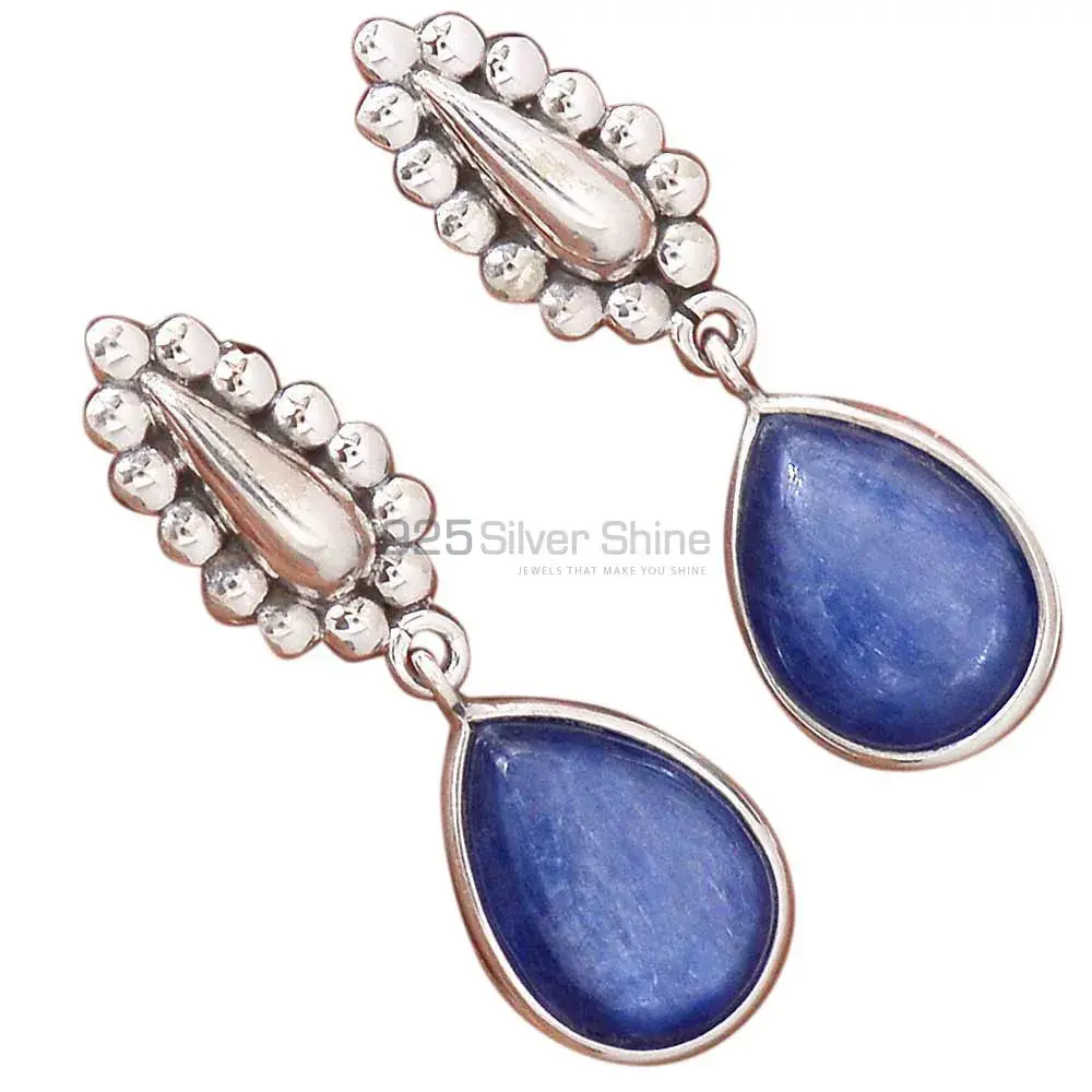 Natural Kyanite Gemstone Earrings In Solid 925 Silver 925SE2184_2