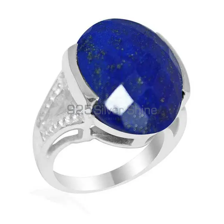 Natural Lapis Gemstone Rings In 925 Sterling Silver Jewelry 925SR1861_1