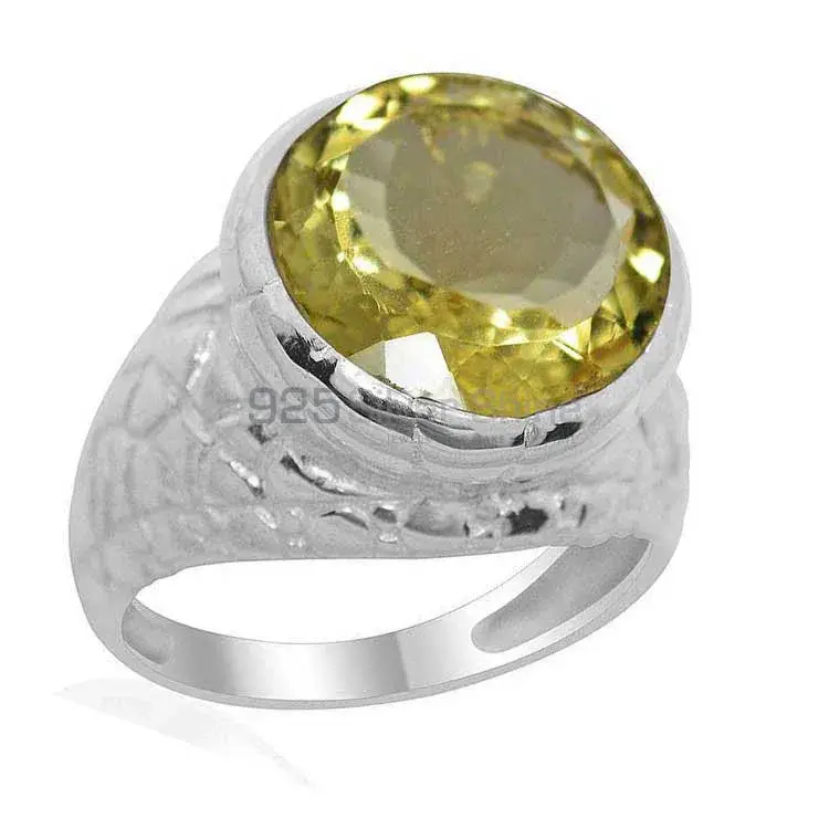 Natural Lemon Topaz Gemstone Rings In 925 Sterling Silver Jewelry 925SR2180_0