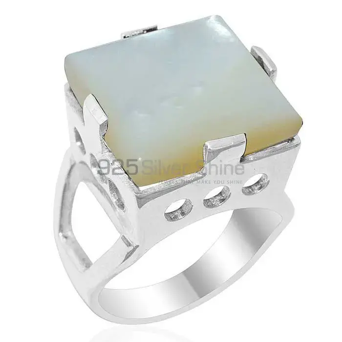 Natural Mother Of Pearl Gemstone Rings In Fine 925 Sterling Silver 925SR1916_1