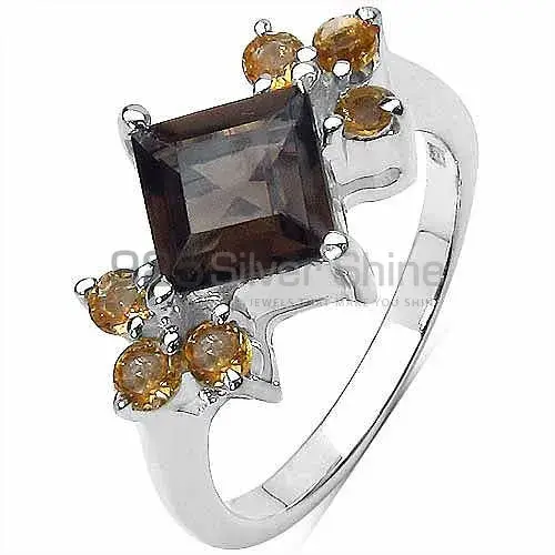 Natural Multi Gemstone Rings In Solid 925 Silver 925SR3280_1