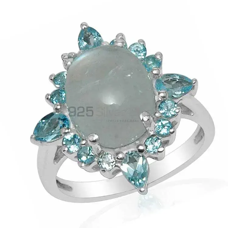 Natural Multi Gemstone Rings In 925 Sterling Silver Jewelry 925SR1481_1