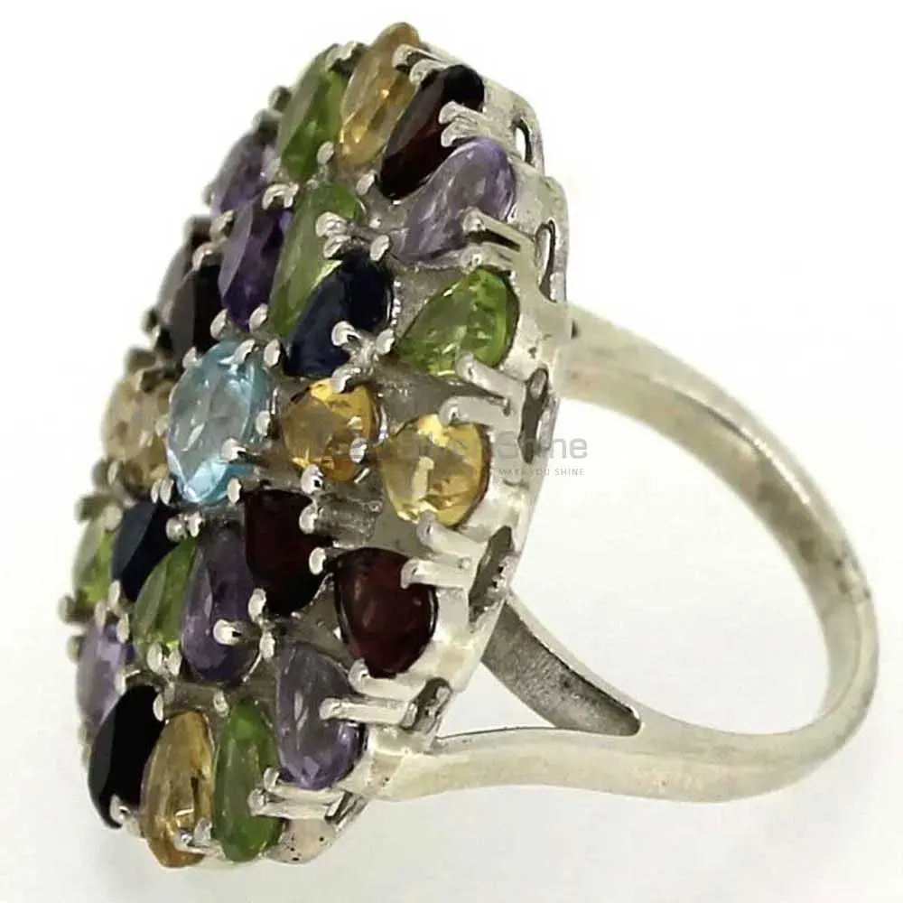 Natural Multi Tourmaline Gemstone Ring In Sterling Silver 925SR046_2