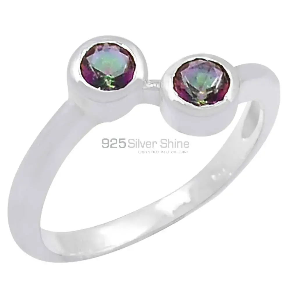 Natural Mystic Topaz Semi Precious Gemstone Ring In 925 Sterling Silver 925SR094-3_0