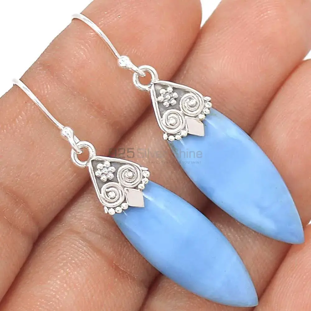 Natural Opal Gemstone Earrings In Solid 925 Silver 925SE2976_1