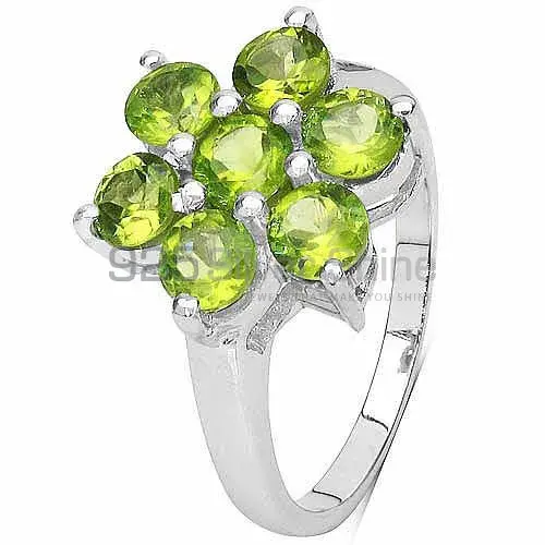 Natural Peridot Gemstone Rings In Fine 925 Sterling Silver 925SR3204_1