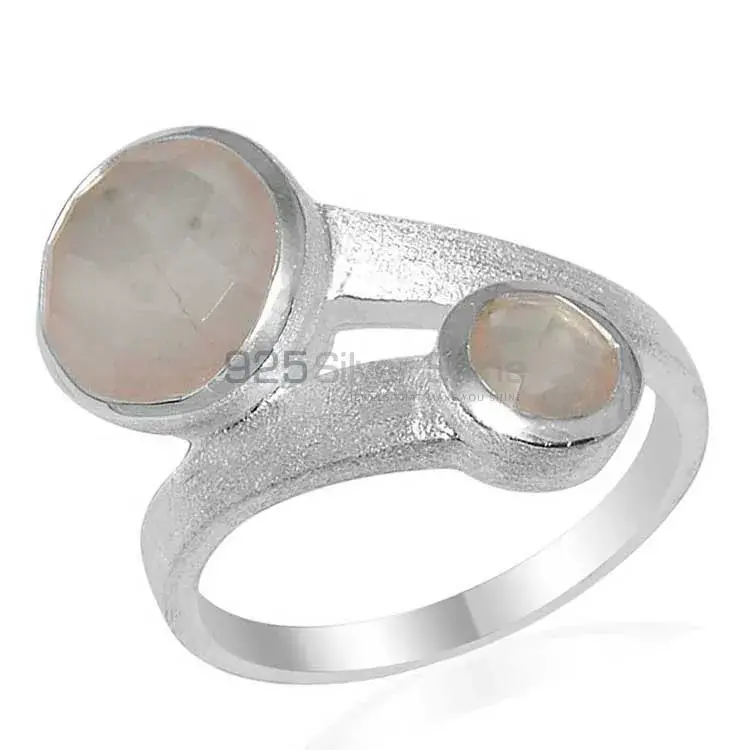 Natural Rose Quartz Gemstone Rings In Fine 925 Sterling Silver 925SR1612_1