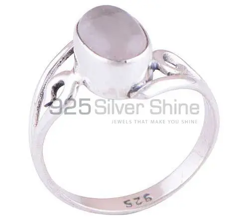 Natural Rose Quartz Gemstone Rings In 925 Sterling Silver Jewelry 925SR2812_1