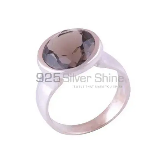 Natural Smoky Quartz Gemstone Rings In 925 Sterling Silver 925SR3865_1