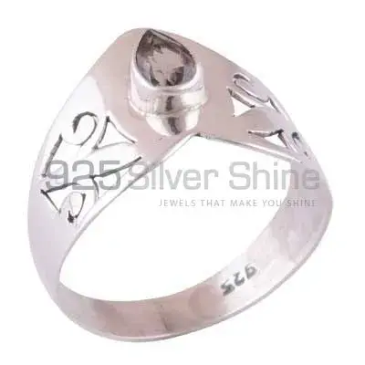 Natural Smoky Quartz Gemstone Rings In Solid 925 Silver 925SR3947_0