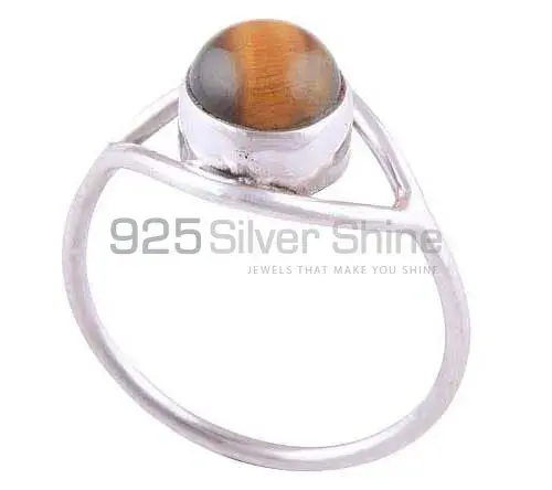 Natural Tiger's Eye Gemstone Rings In Fine 925 Sterling Silver 925SR2794_1