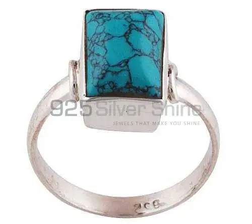 Natural Turquoise Gemstone Rings In 925 Sterling Silver Jewelry 925SR2821_1