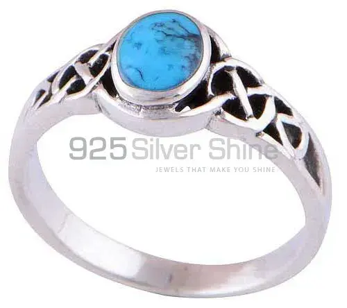 Natural Turquoise Gemstone Rings In 925 Sterling Silver Jewelry 925SR2894_2