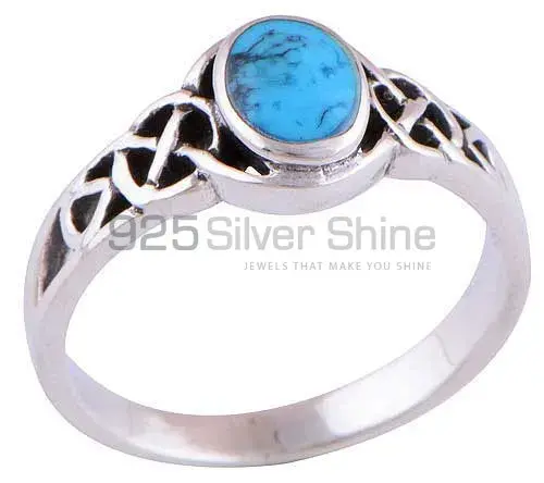 Natural Turquoise Gemstone Rings In 925 Sterling Silver Jewelry 925SR2894_3