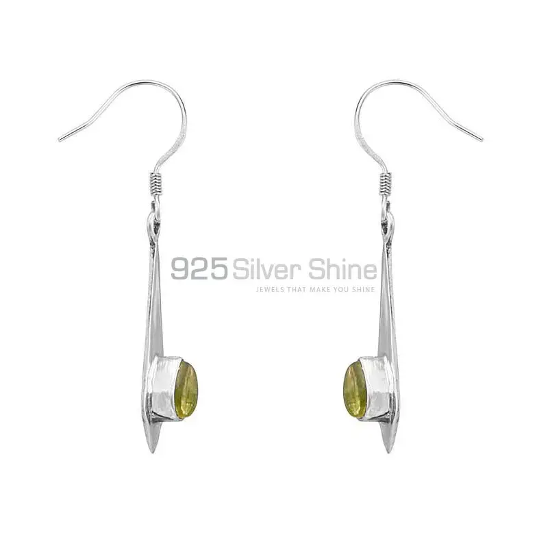 Shopping Natural Citrine Gemstone Earring In Sterling Silver 925SE25_1