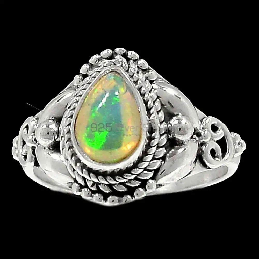 Opal Gemstone Ring In Sterling Silver Jewelry 925SR2335_1