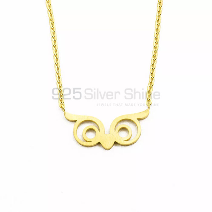Owl Necklace, Animal Minimalist Necklace In 925 Sterling Silver AMN155_1