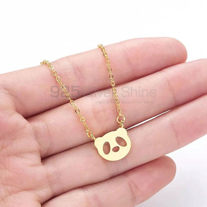 Panda Necklace, Animal Minimalist Necklace In 925 Sterling Silver AMN226_1