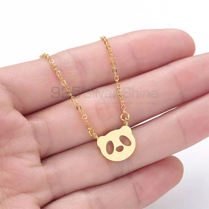 Panda Necklace, Animal Minimalist Necklace In 925 Sterling Silver AMN226_4