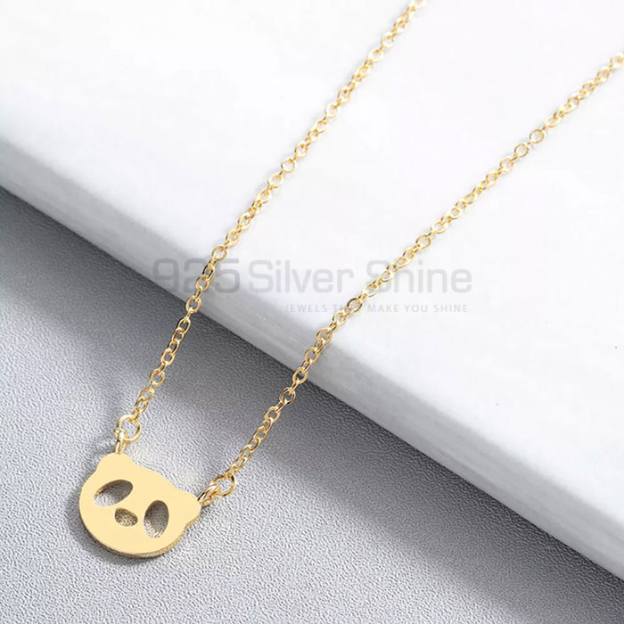 Panda Necklace, Animal Minimalist Necklace In 925 Sterling Silver AMN226_5