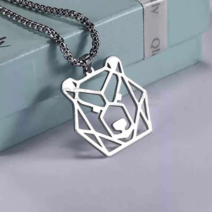 Panther Necklace, Animal Minimalist Necklace In 925 Sterling Silver AMN182_0