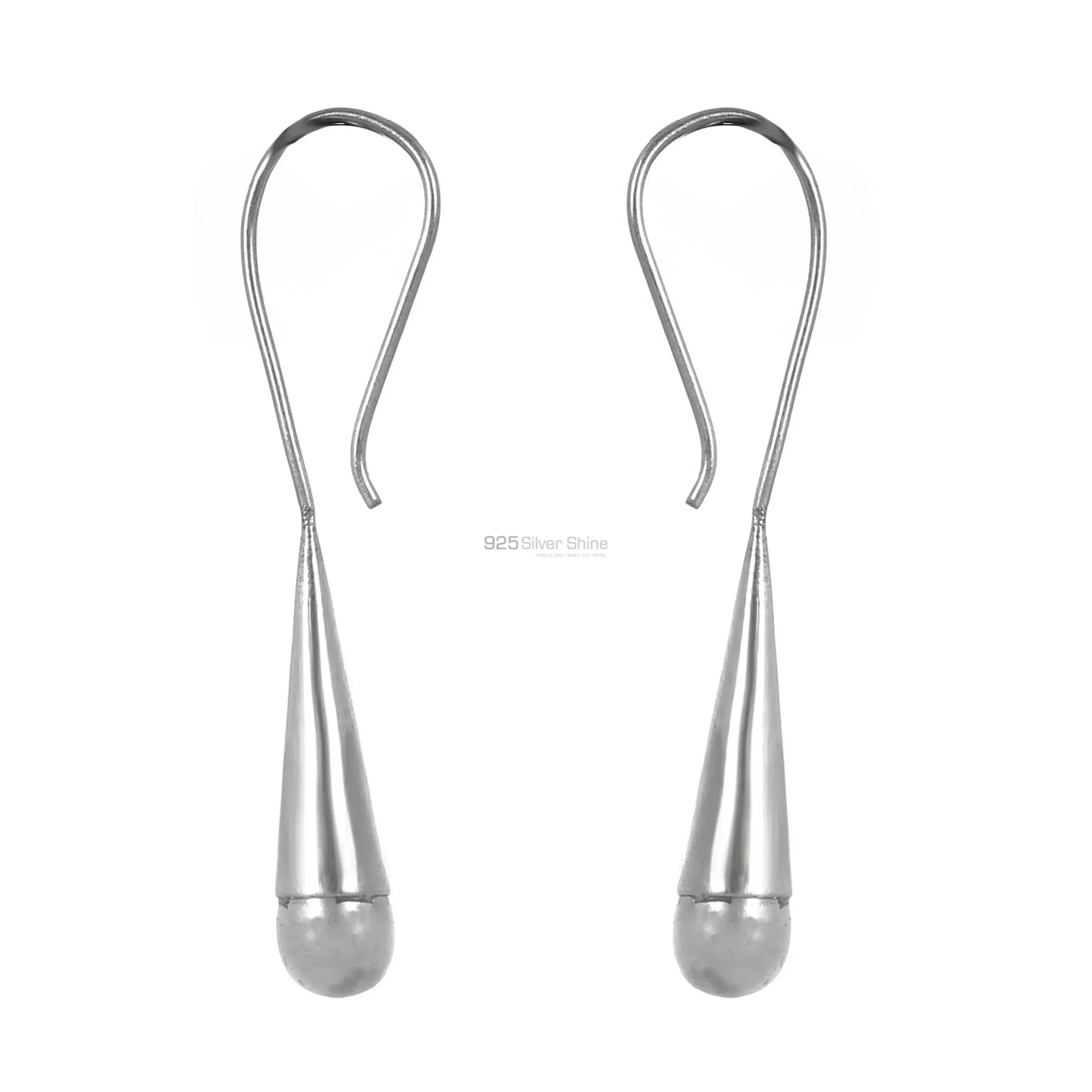 Pearl Drop Earrings In Solid Silver Jewelry 925SE206_2